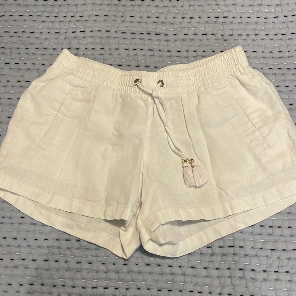 HTF Lilly Pulitzer Beach Shorts, Resort White, Small